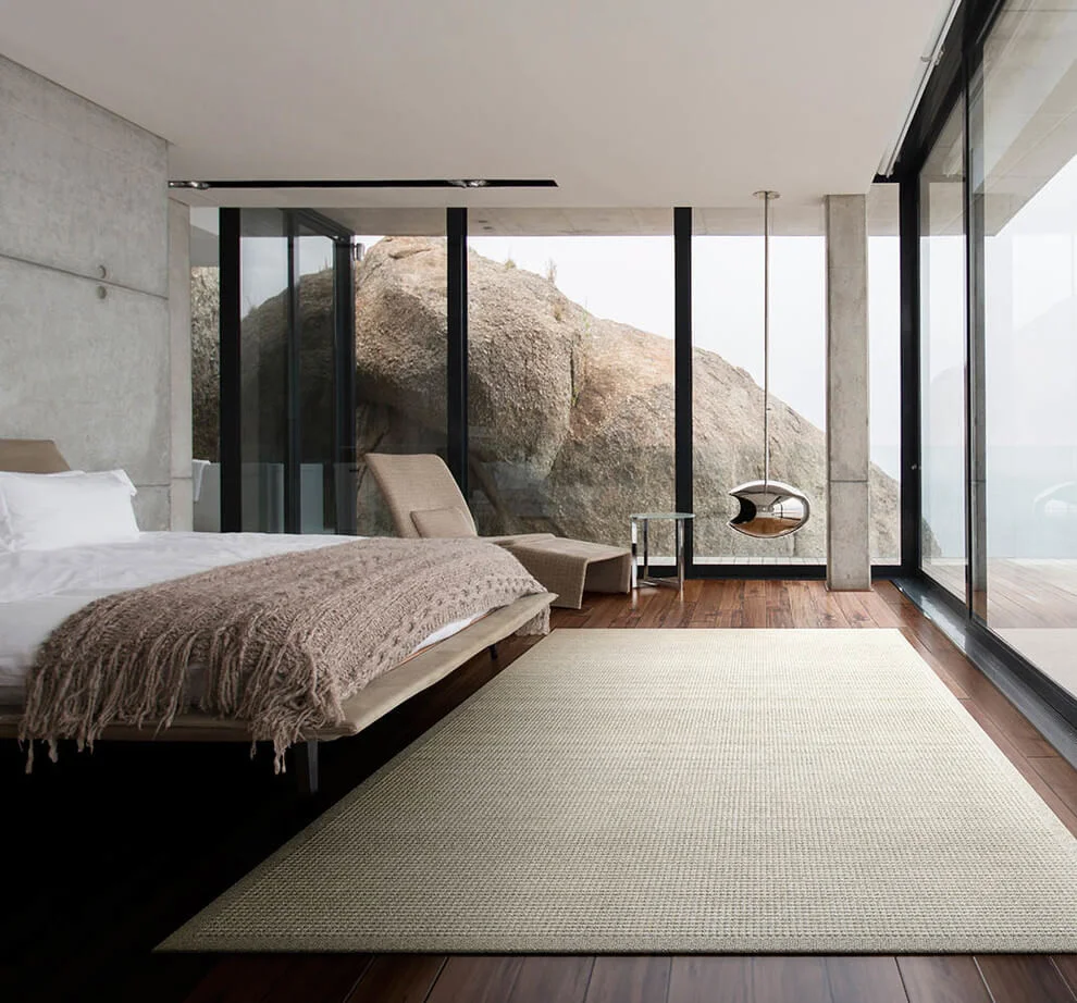 Hanging Fireplace Modern Bedroom Design