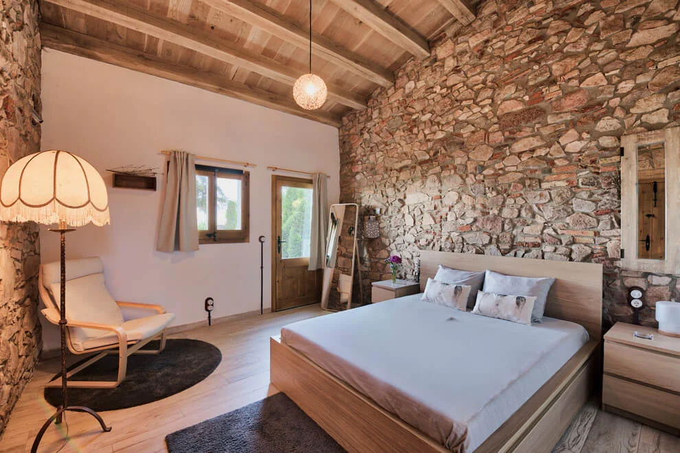 Natural Materials Brown Bedroom