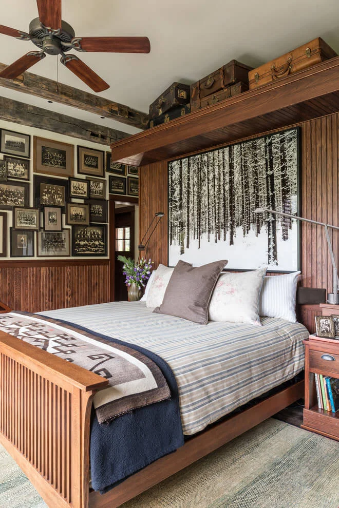Rustic Brown Bedroom Design