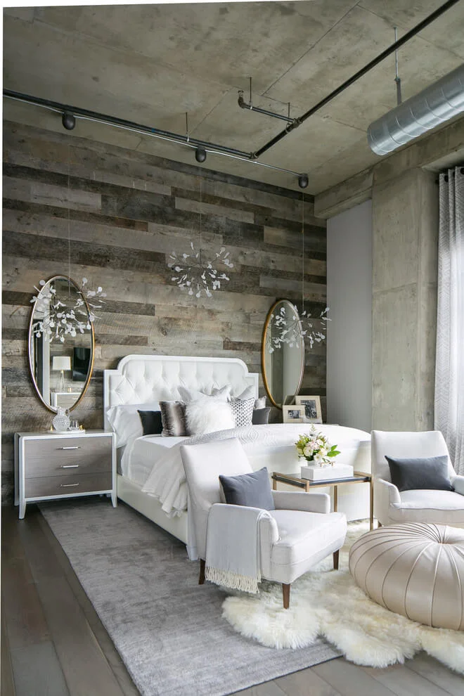Sophisticated Chic Industrial Bedroom
