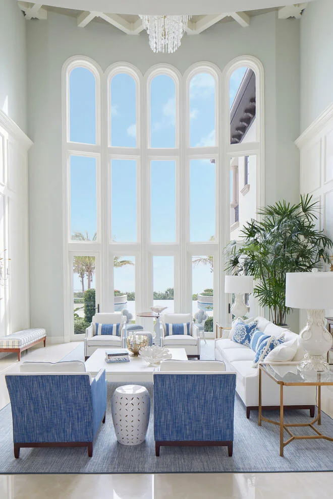 Bay Windows Coastal Room Decor