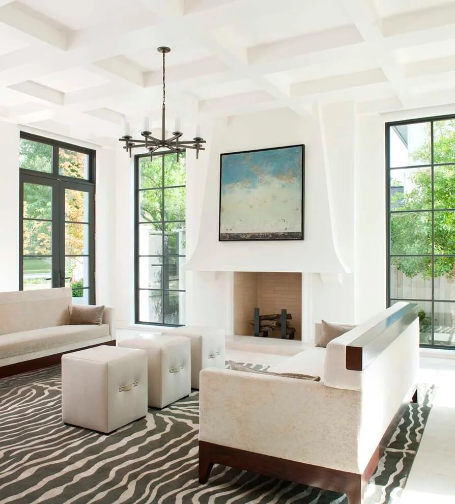 Black Details Living Room Decor
