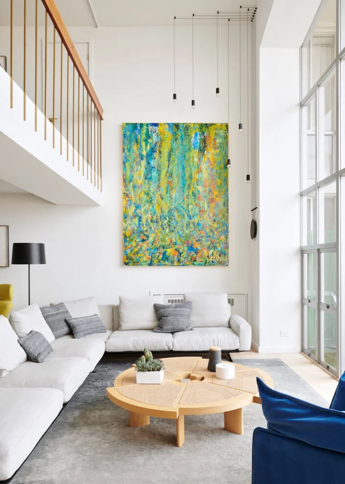 Colorful Accents In Living Room