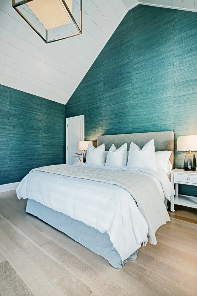 Turquoise And White Bedroom Decor