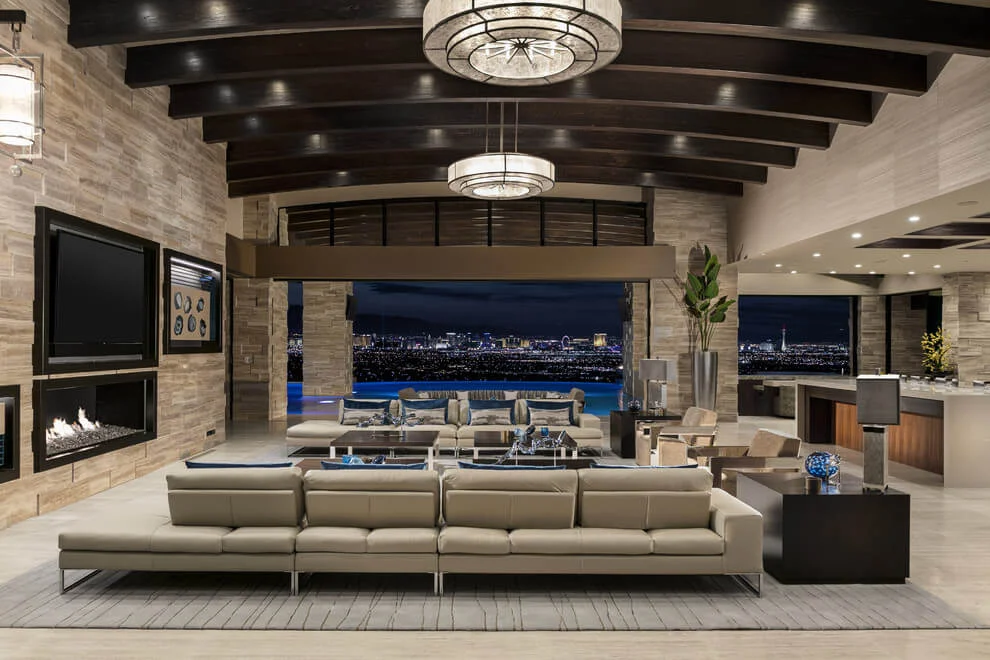 Modern Touch Southwestern Living Room