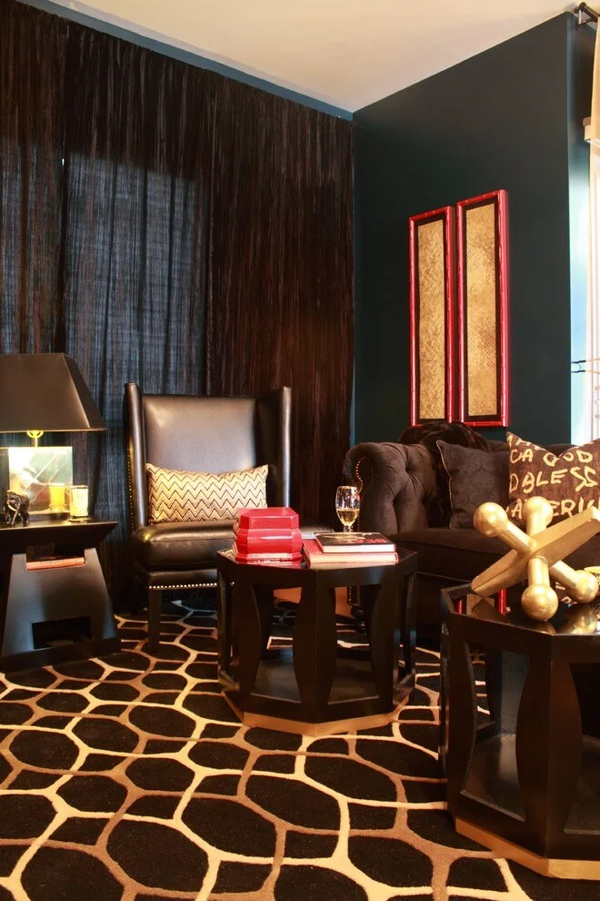 Dark Walls Darker Furniture Accents