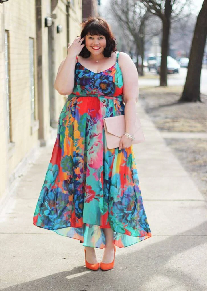 Plus Size Women Fashion Maxi Dress