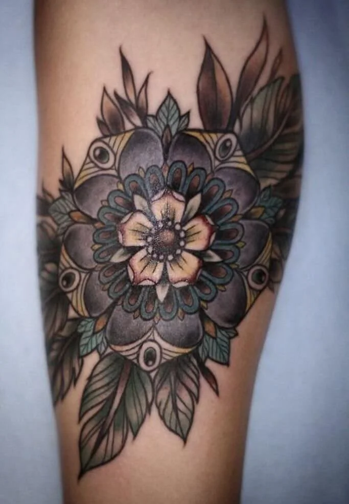 Attractive Mandala Flower Ink