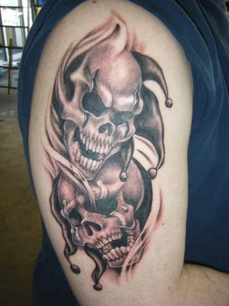 Clown Skull Design Ink