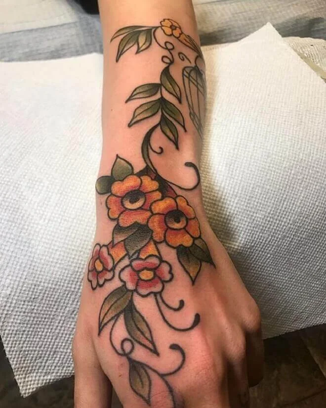Colorful Vine Art Ink