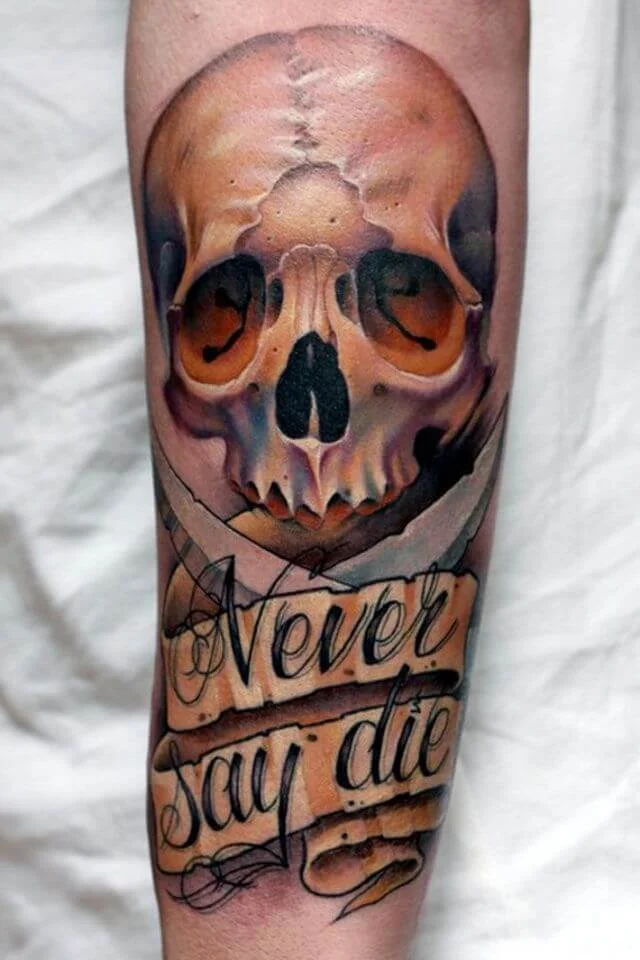 Gangster Style Skull Design