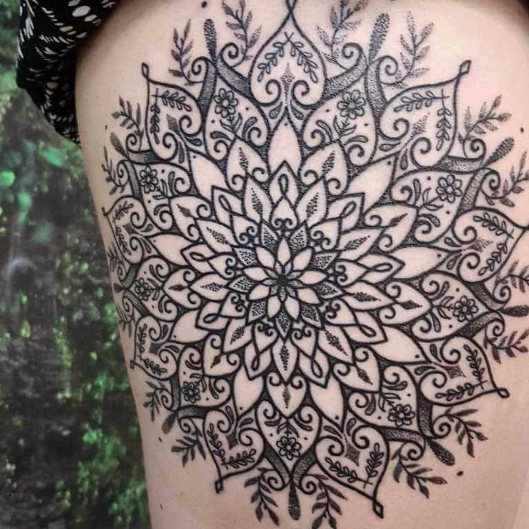 Intricate Design Mandala Arm Tattoo