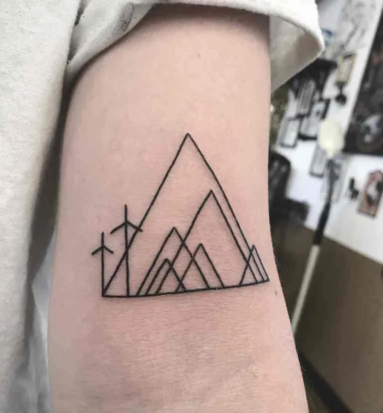 Trigonometric Forearm Mountain Design