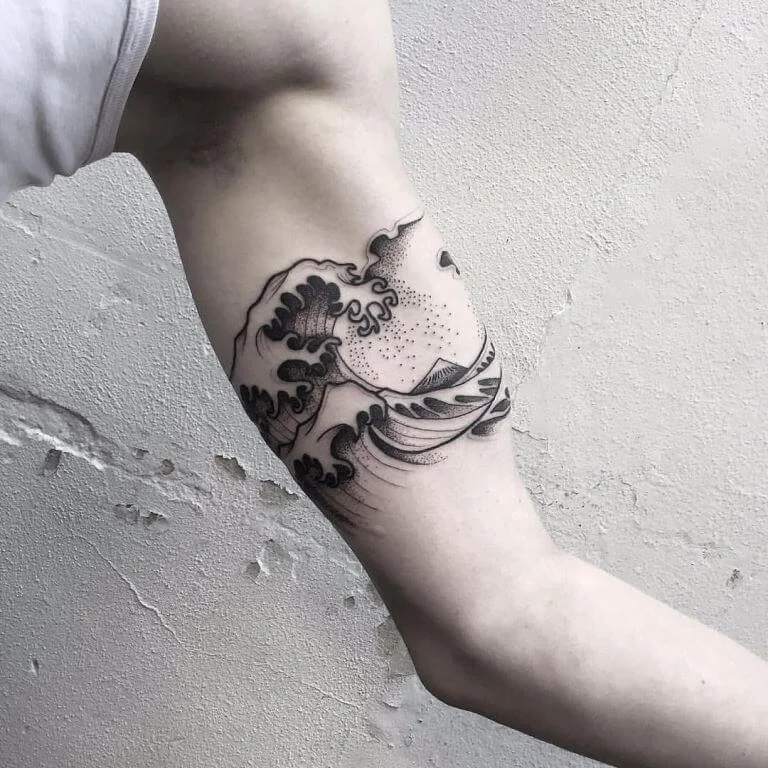 Waves Pattern Forearm Band