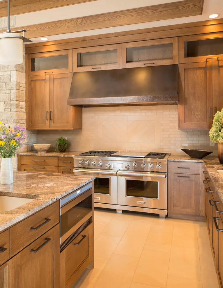 Elegant Wood Tones In Kitchen