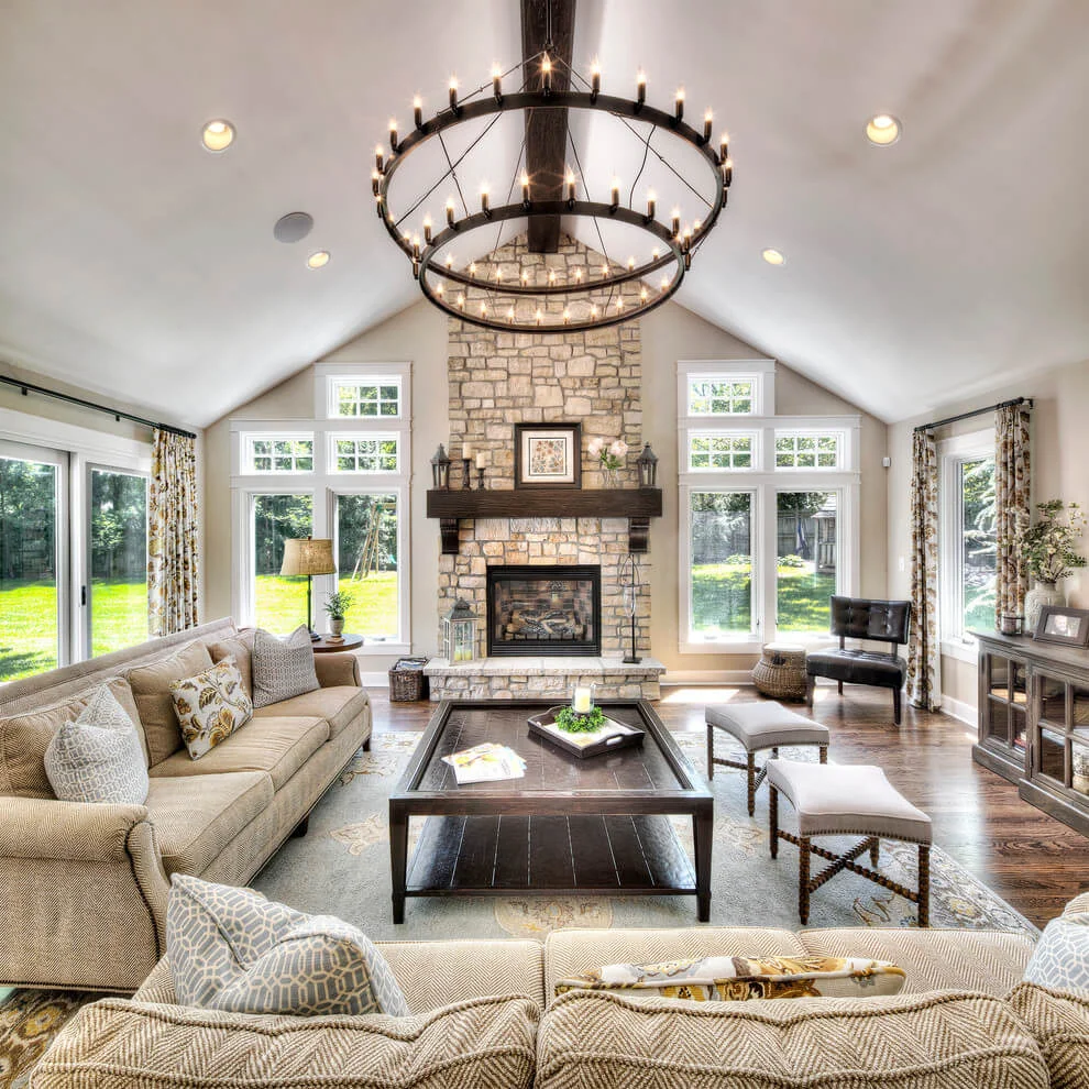 Warm Brown Living Room