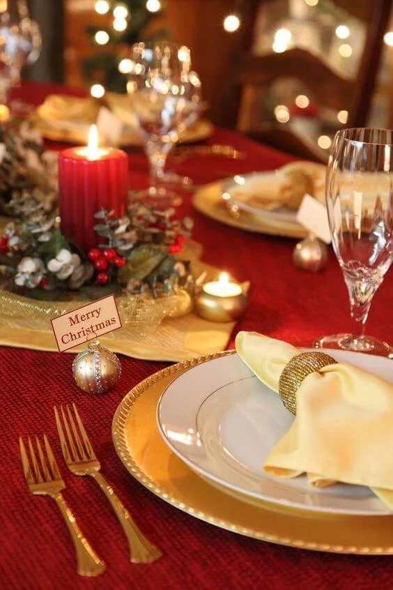 Christmas Party Table Decoration